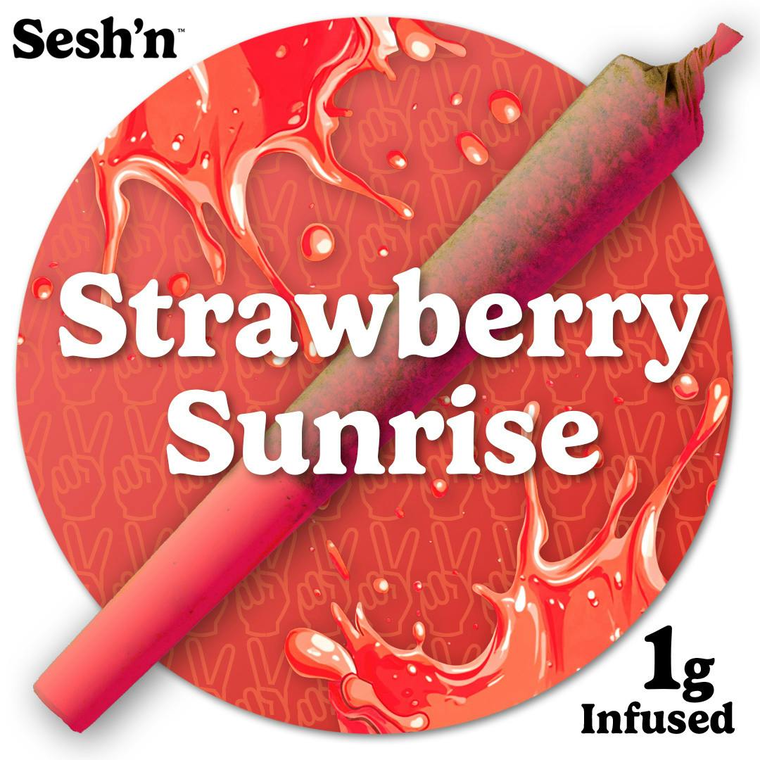 Sesh'n Infused PreRoll (1.0g) Strawberry Sunrise