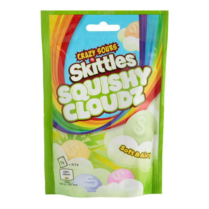 Exotic Skittles - Squishy Cloudz Crazy Fruits 132g (UK)