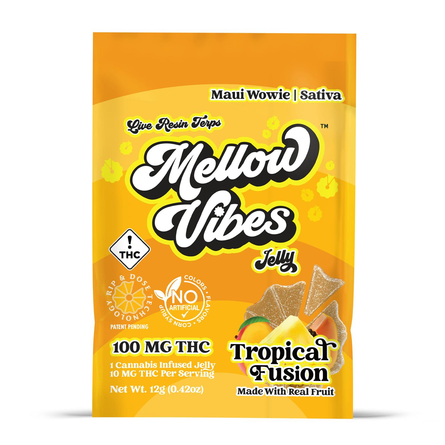 MELLOW VIBES TROPICAL FUSION JELLY 100MG
