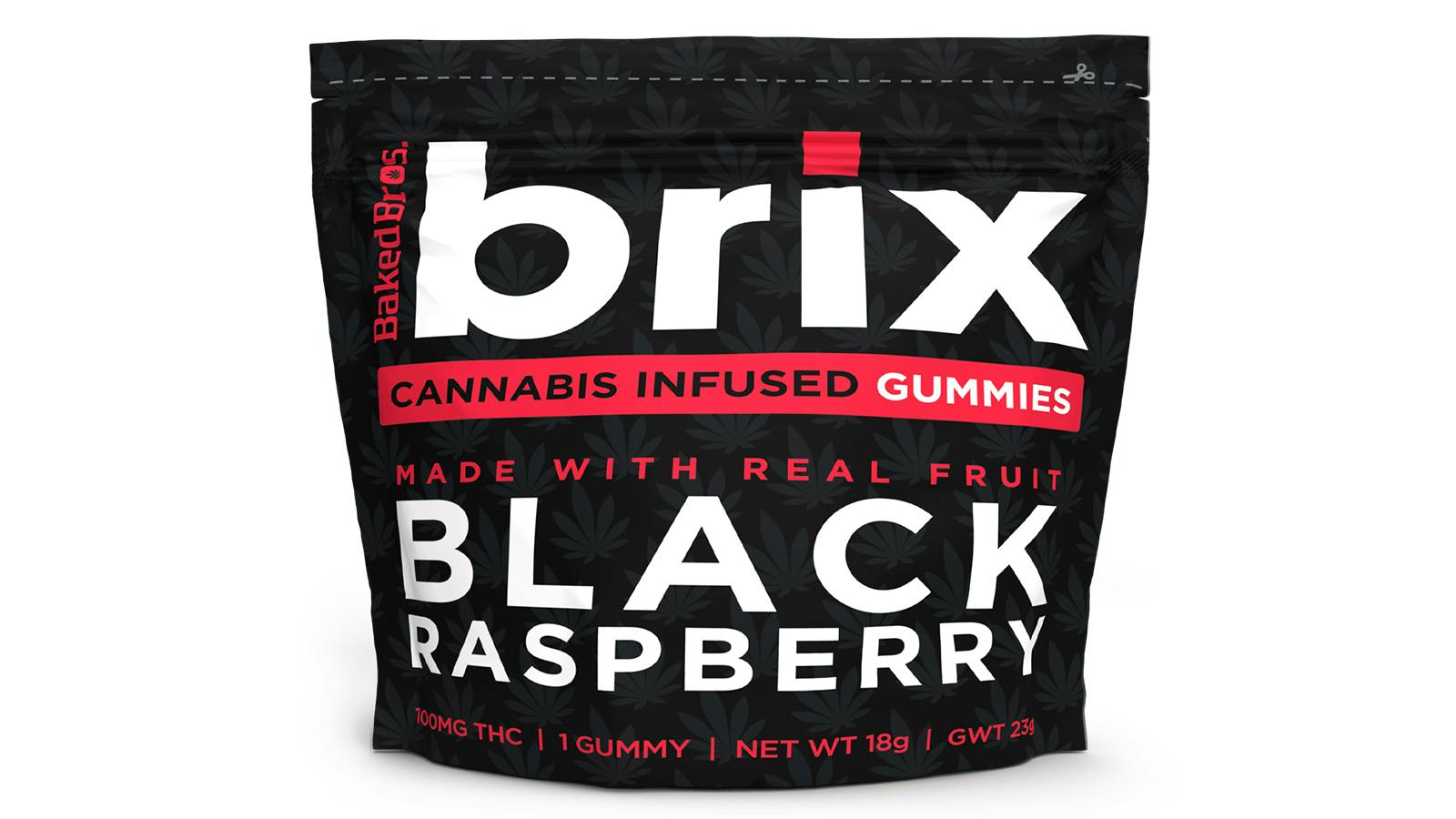 BRIX BLACK RASPBERRY GUMMIES 100MG