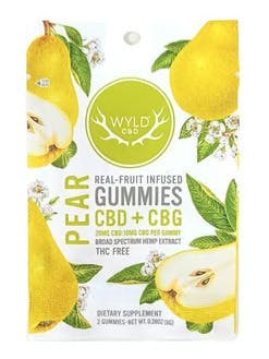 WYLD 1:2 PEAR GUMMIES (400MG CBD/200MG CBG)