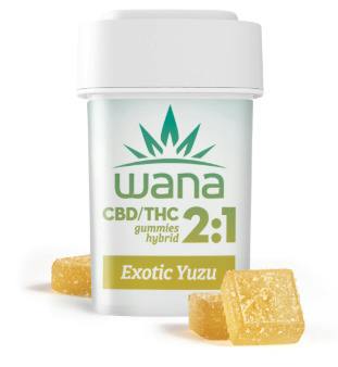 WANA 2:1 EXOTIC YUZU GUMMIES 100MG THC / 200MG CBD