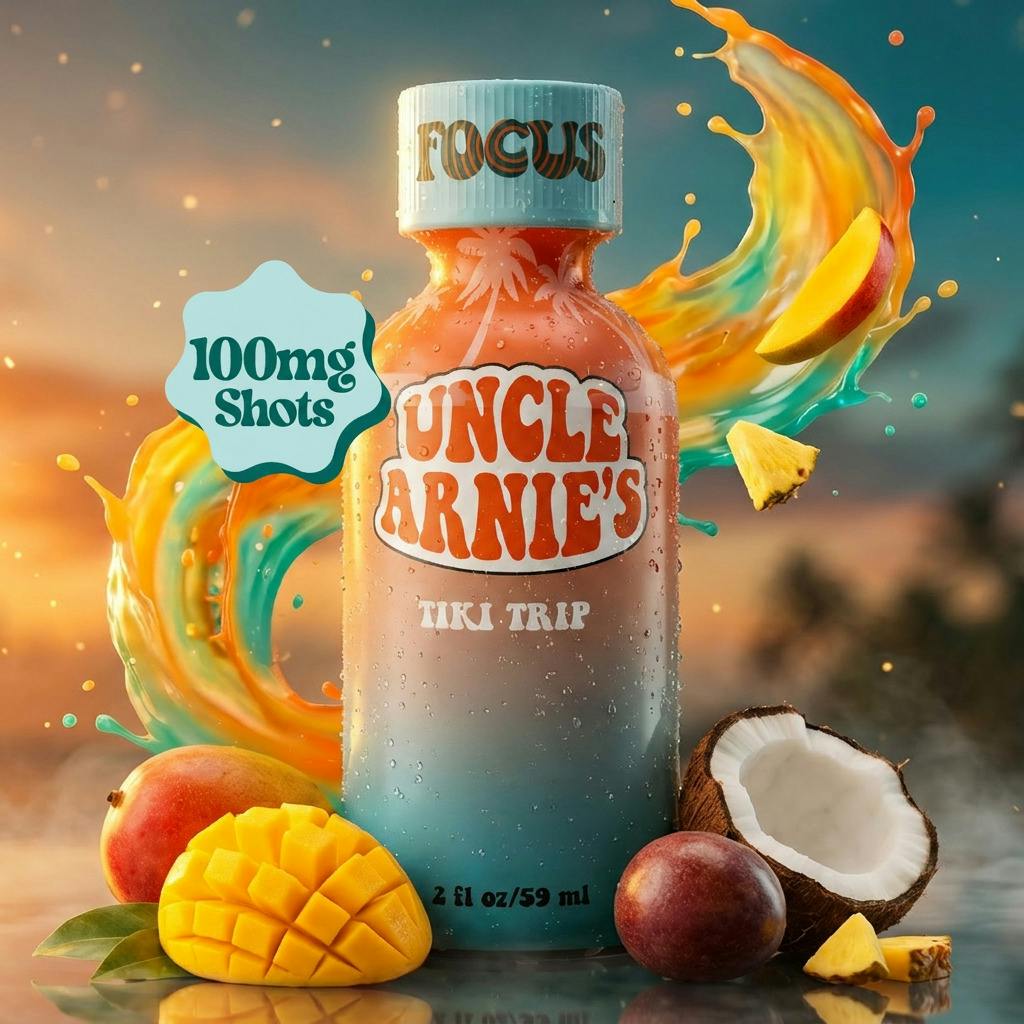 UNCLE ARNIE'S 100MG THC TIKI TRIP (2OZ)