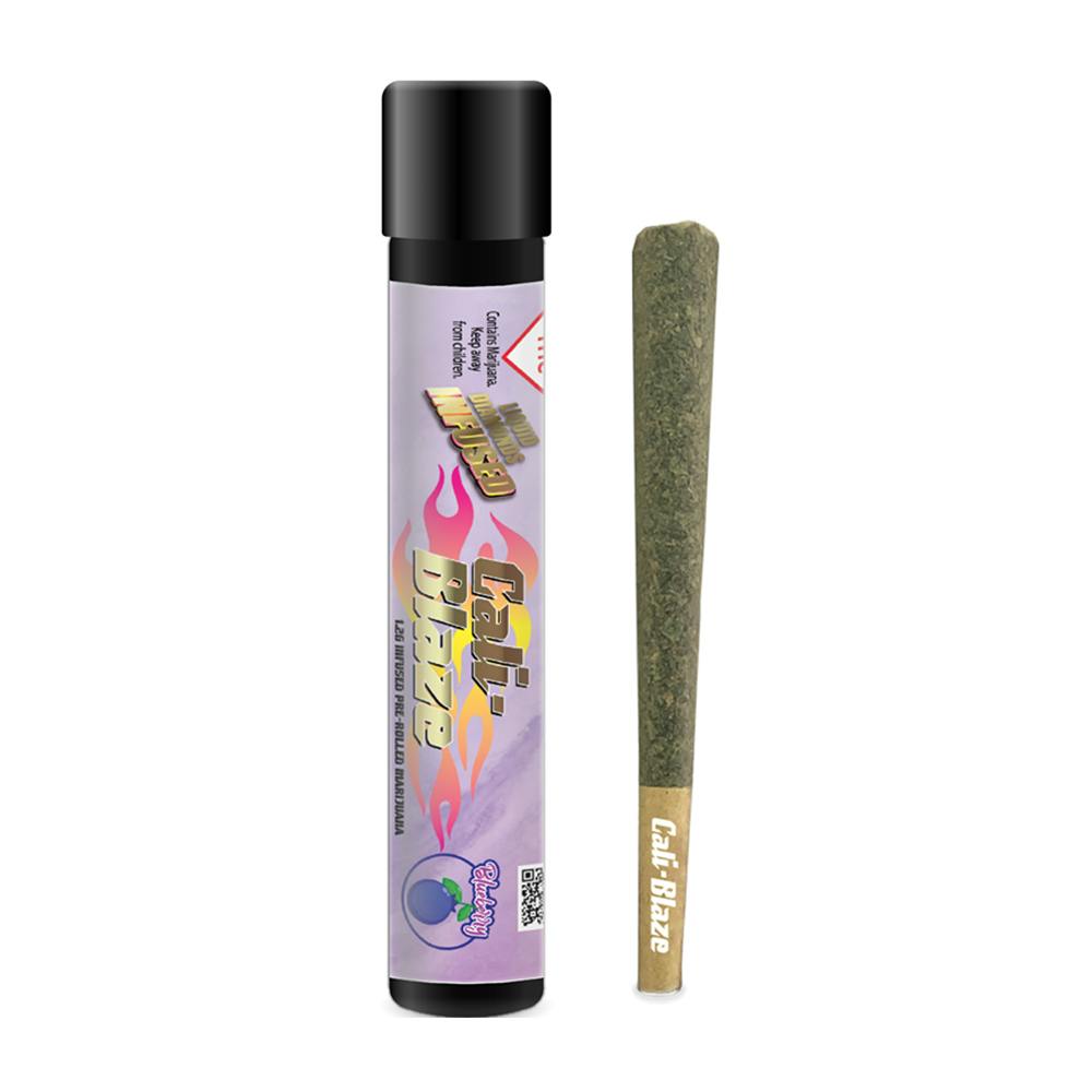 Cali Blaze | Hybrid | Blueberry | 1.2g Infused Pre-Roll