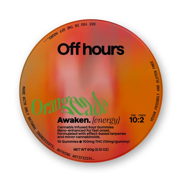 OFF HOURS | Awaken | Orangeade | Energy | +THC-V | Sativa | 100 mg at Easy Jay's Cannabis