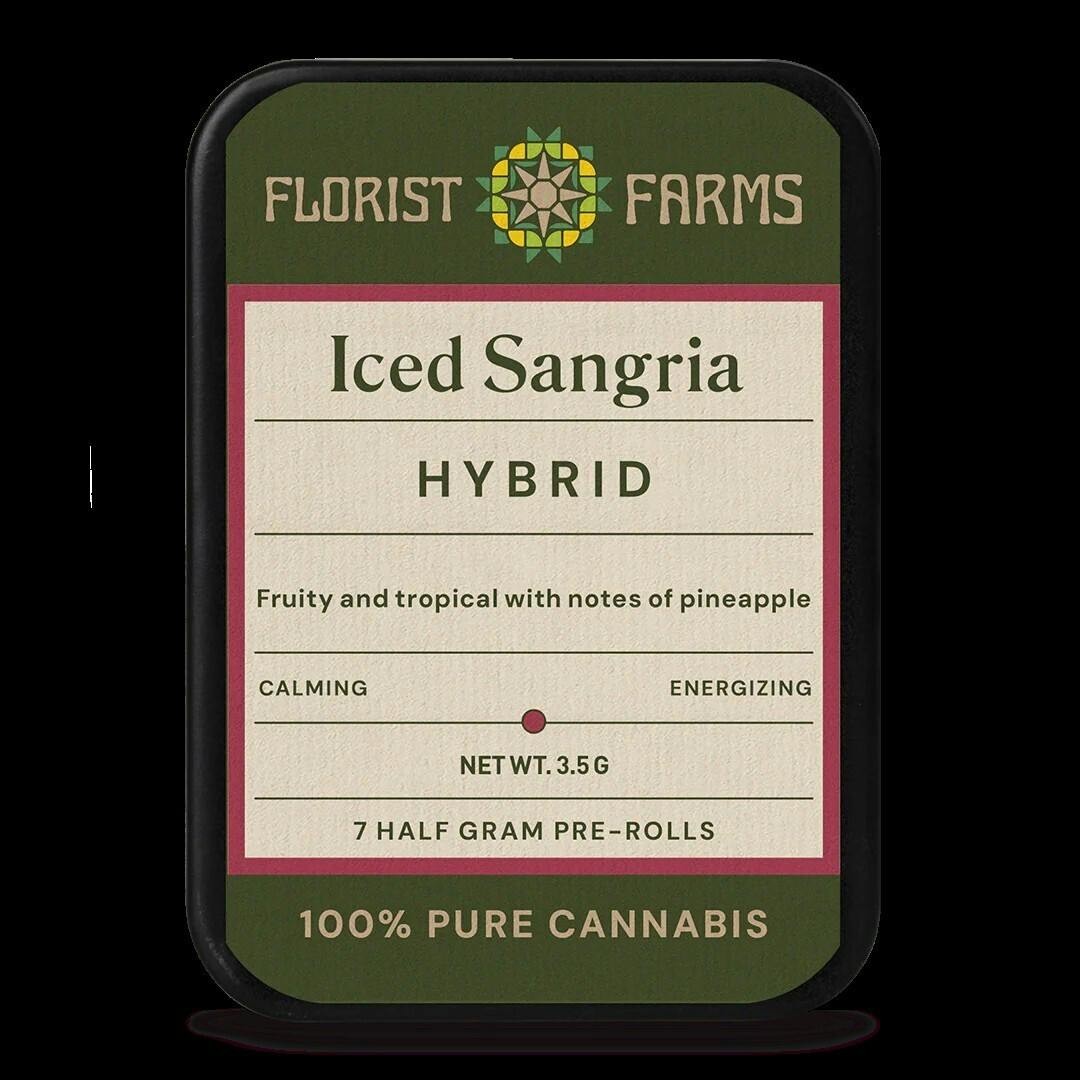 Florist Farms | Iced Sangria | Hybrid | PreRoll | 7 Pack | 3.5g cannabis product