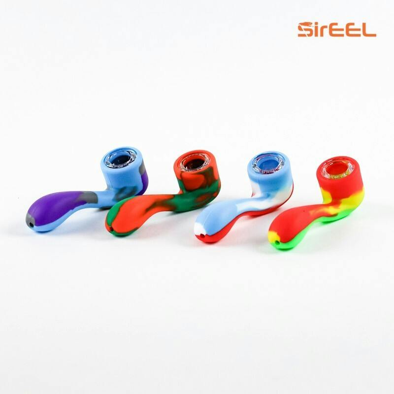 SirEEL | 5.5" Silicone Savant Hand Pipe | Glass Screen