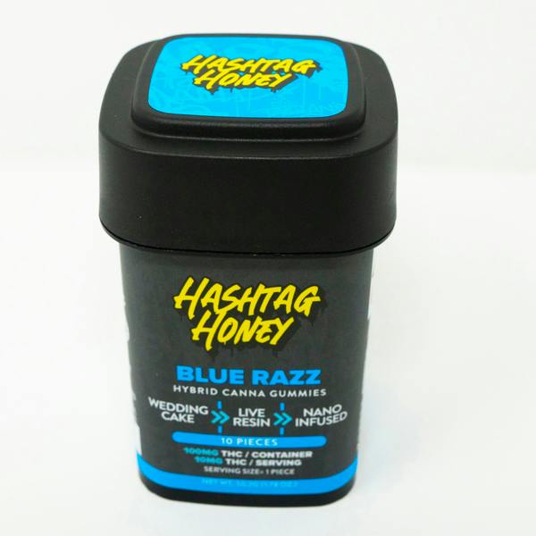 The Sauce | Hashtag Honey | Blue Razz Gummy | Wedding Cake |10pk | Indica | 100mg at Easy Jay's Cannabis