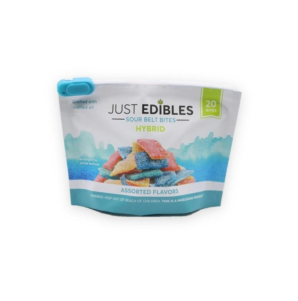 Just Edibles - Quad Dro Sour Belt Bites (100mg)