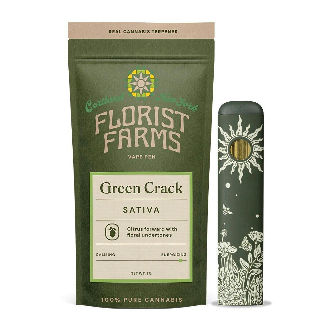 Florist Farms 1g Rechargeable Vape - Green Crack