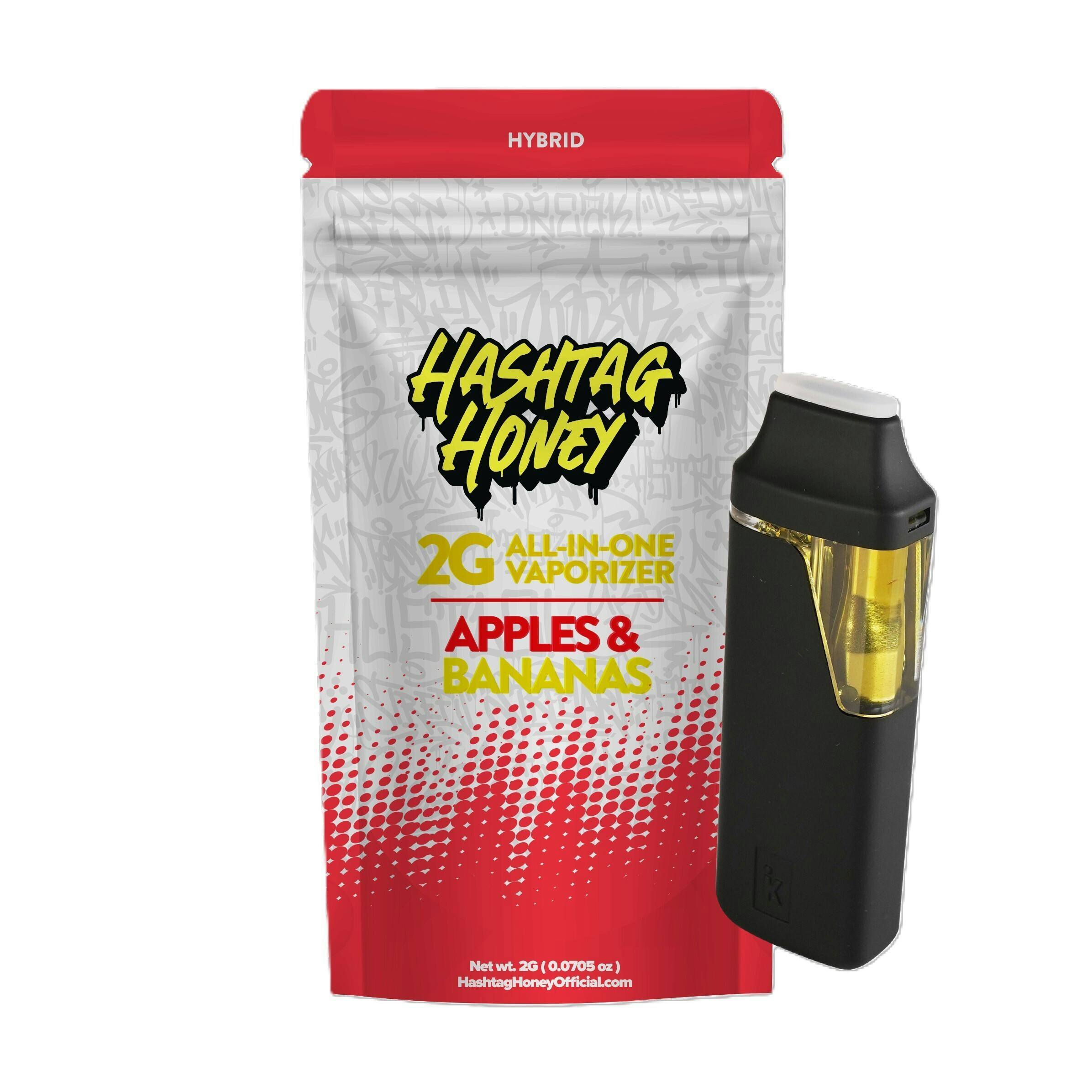 Hashtag Honey 2g AIO - Apples & Bananas