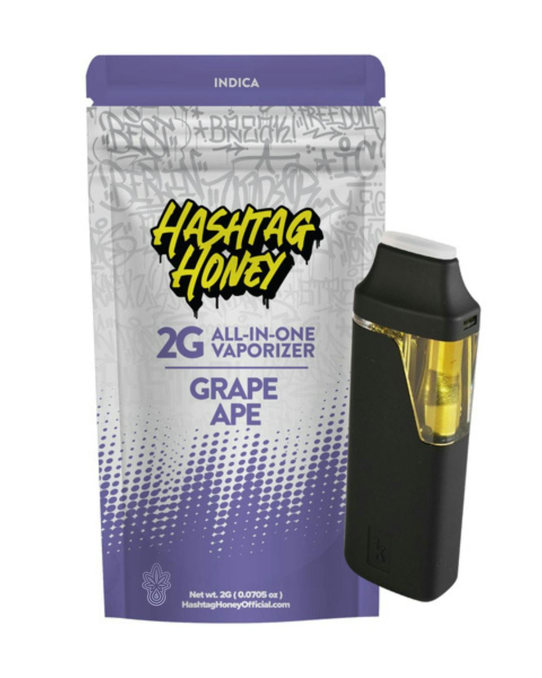 Hashtag Honey 2g AIO - Grape Ape