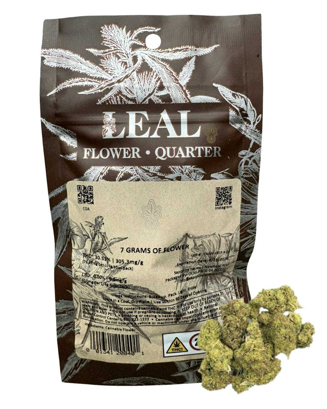 Leal 7g Packaged Flower - Kush Cake