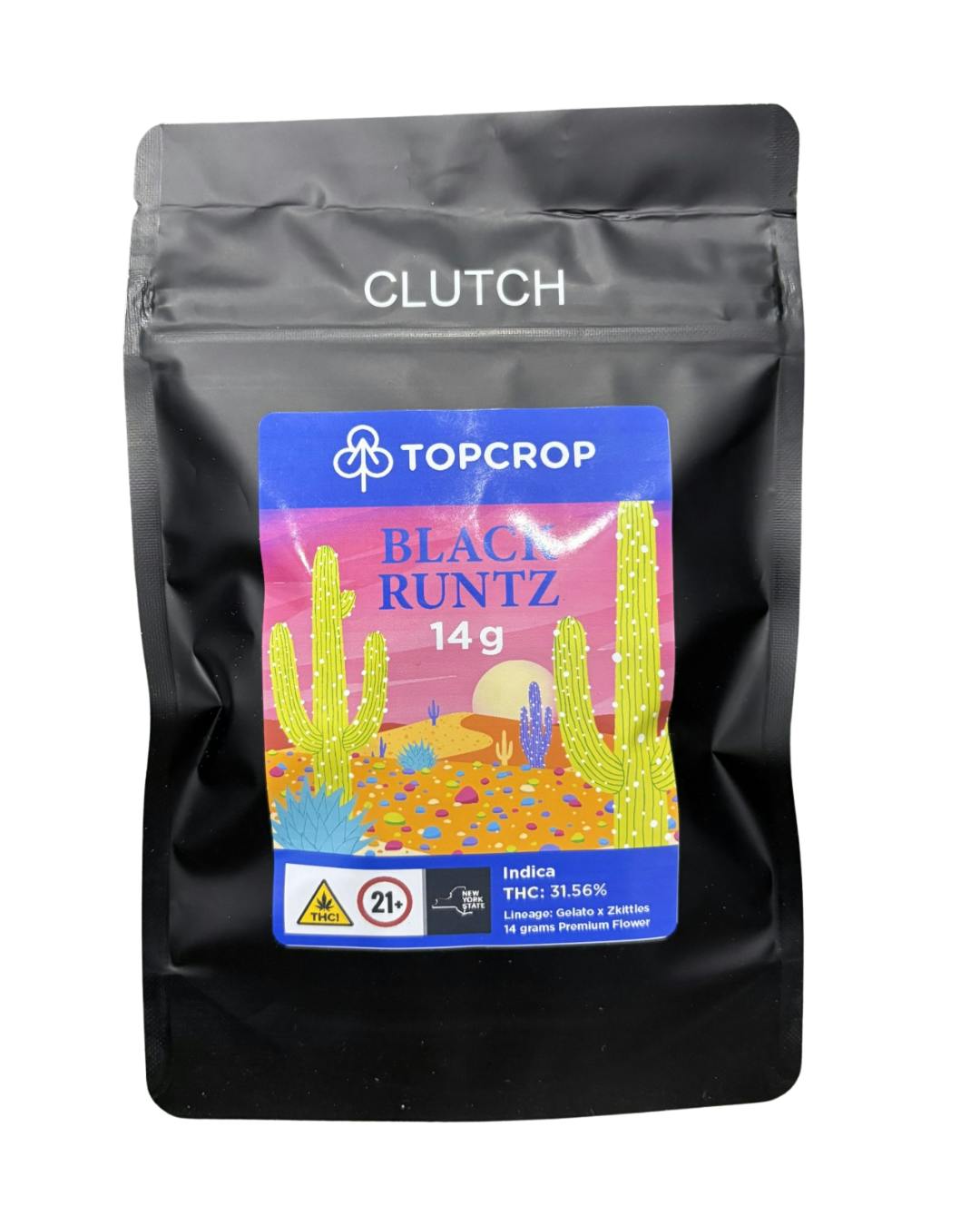 Top Crop Premium Flower 14G - Black Runtz