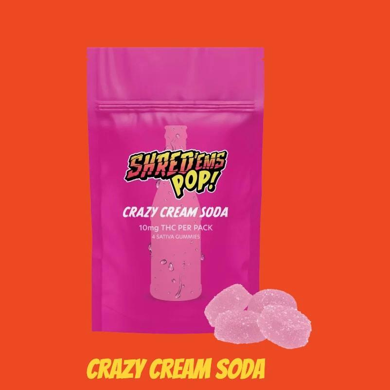 Crazy Cream Soda 4 Pack Soft Chews | Shred'em