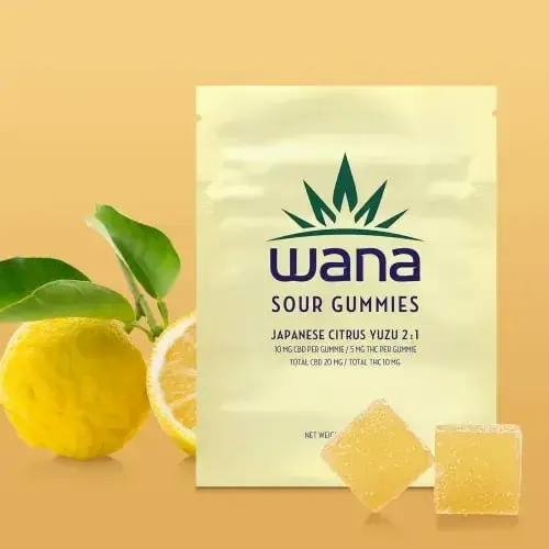 NEW Japanese Citrus Yuzu 2:1 Gummies | Wana NEW
