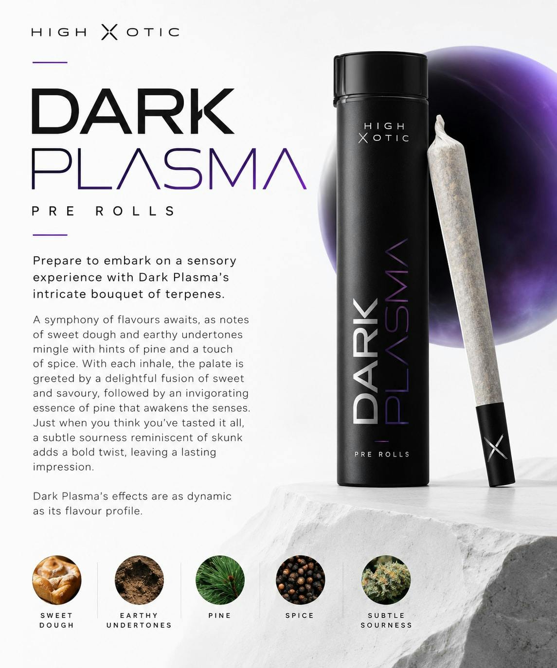 Royal Ace#2: Dark Plasma Pre-Rolls 3x0.5g | HighXotic