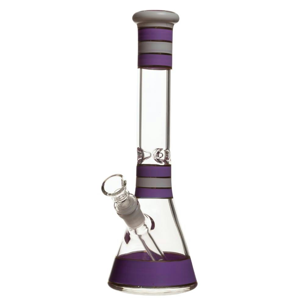 12" Tri-Band Glass Beaker - Blue
