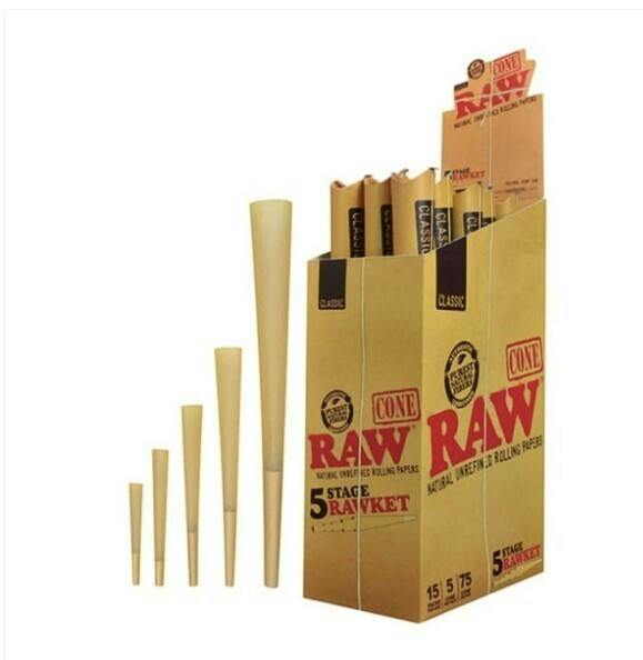 papers/cones RAW 5 Stage Rawket