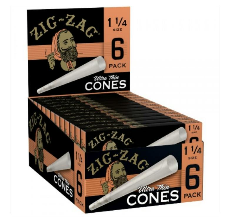 papers/cones ZZ CONES 6pk ULTRA THIN by Zig Zag
