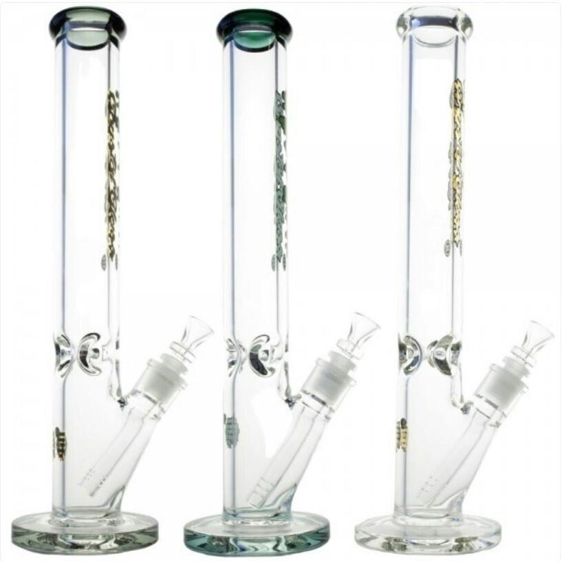 bong 16" Straight Tube by Crystal Glass