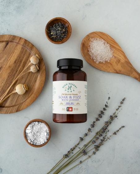 espom salt WHITE LAVENDER Soak+Fizz