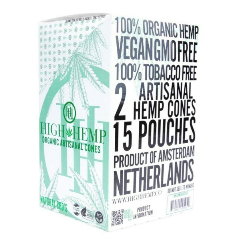 papers/cones HIGH HEMP CONES organic 2ct