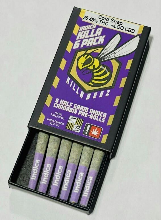 pack KILLA BEEZ (INDICA) prerolls