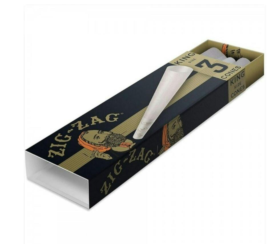 papers/cones ZZ KING CONES 3pk Ultra Thin by Zig Zag