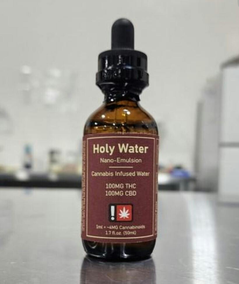 Holy Water RELIEF 100mg THC +100mg CBD