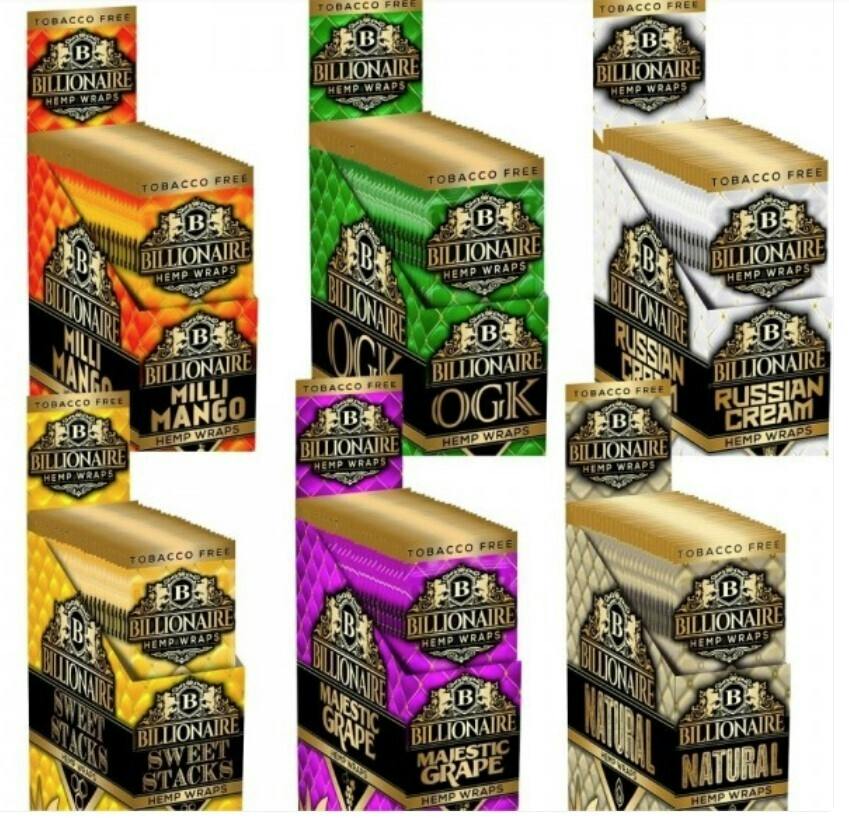 papers/wraps BILLIONAIRE natura hemp wraps x2