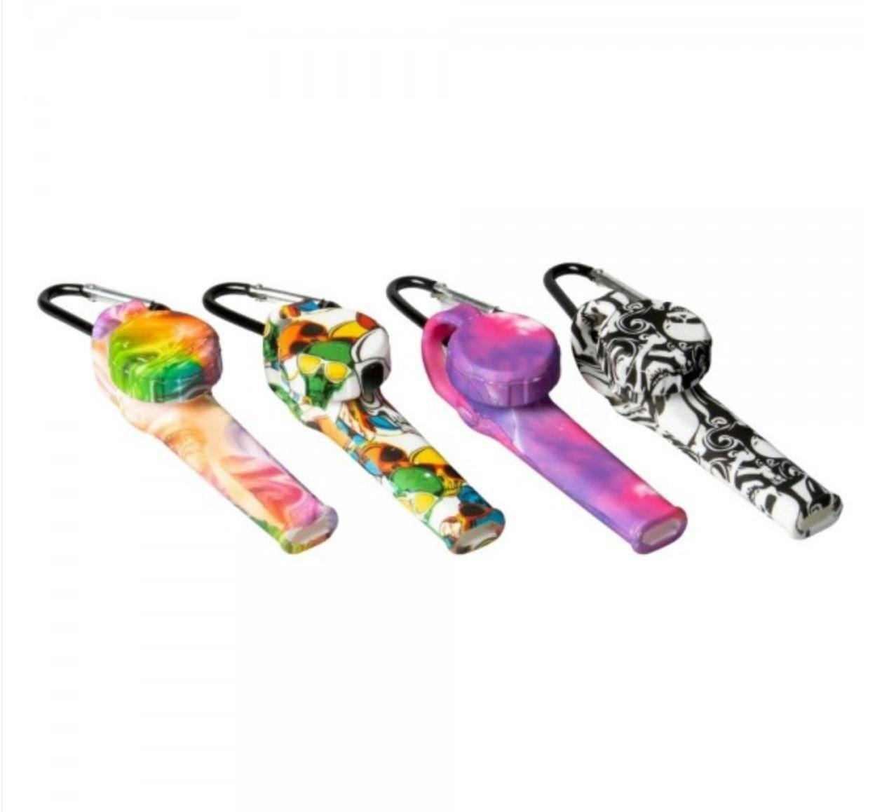 pipe Silicone 3.5" w/lid & Carabiner