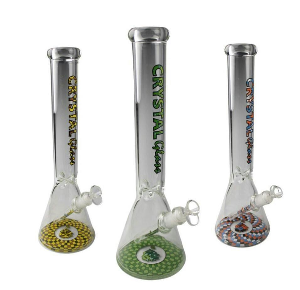 bong 16" Beaker Colors by Crystal Glass