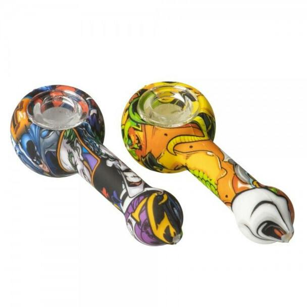 pipe Silicone 4" w/glass bowl