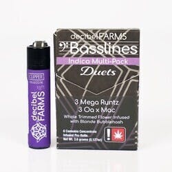ipr 6pk DB Duets Indica Basslines *EB* .5G Infused Pre-roll Multi-Pack