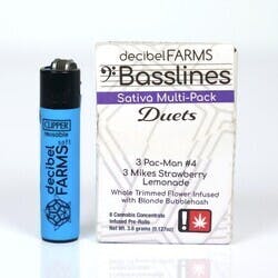 ipr 6pk DB Duets Sativa Basslines *EB* .5G Infused Pre-roll Multi-Pack