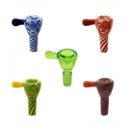 bowl 14mm WigWag Horn Swirl, assorted