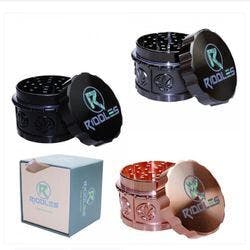 grinder Riddles 63mm $25 black/silver/gold color choice