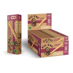 papers/cones ZZ MINIS Unbleached 70s 8ct by Zig Zag