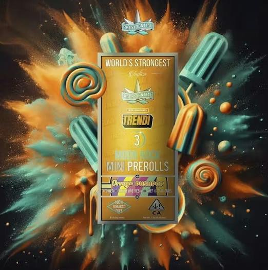 PRESIDENTIAL - INFUSED PREROLL MULTIPACK - ORANGE PUSH POP - 1.5G