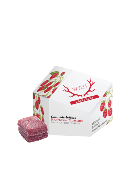 KB - WYLD - THC GUMMY - RASPBERRY - 100MG