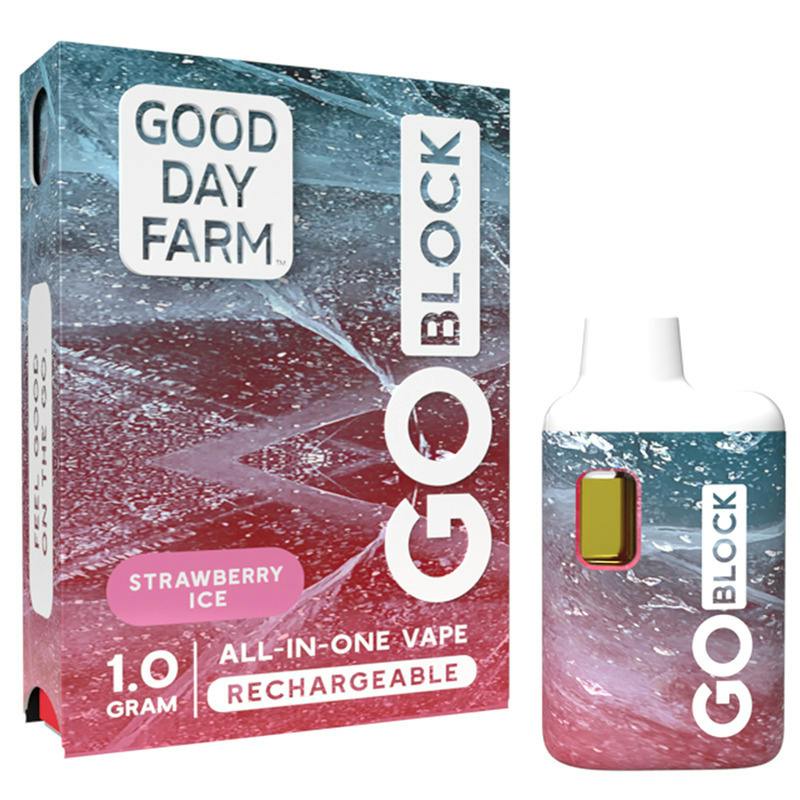 GDF: GO Block Vape | Strawberry Ice | All-In-One | 1g