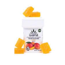 Wana - Mango - Sativa - 100mg Gummies