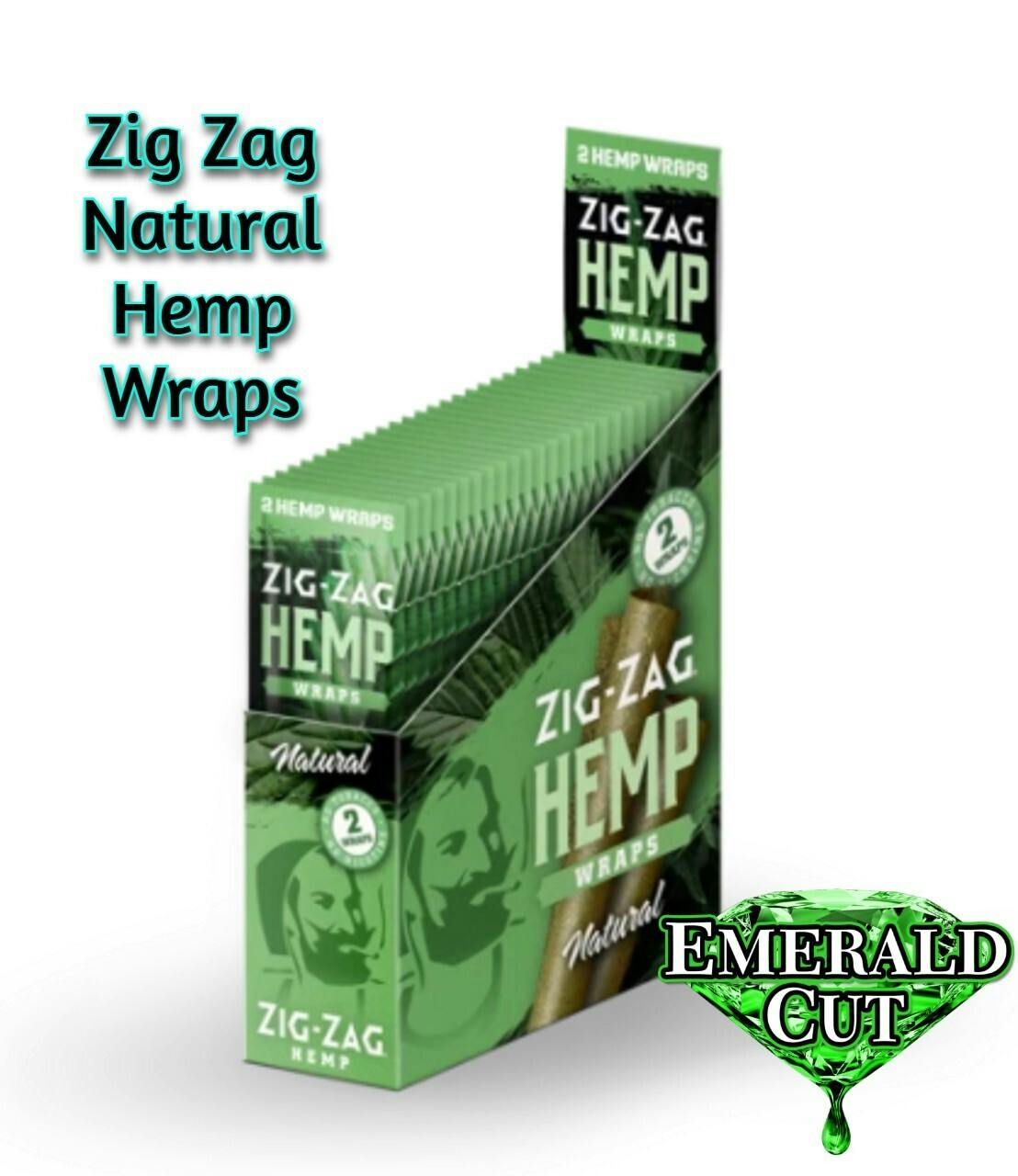 Zig-Zag - Hemp Wraps, Natural 2pk