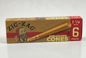 ZIG ZAG UNBLEACHED CONES (1 1/4) | 6pk
