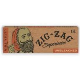 ZIG ZAG ULTRA THIN UNBLEACHED 1 1/4" PAPERS