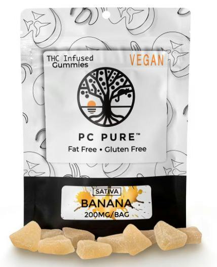 PC Pure - 200mg Gummies - Banana Sativa