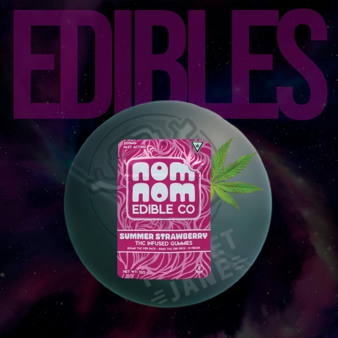 Nom Nom Edible Co. - 200mg Gummies - Summer Strawberry