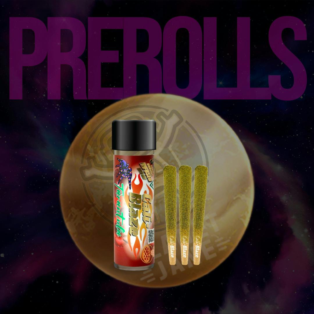 Cali Blaze - .6g Tarantula Preroll 3pk - Cherry Pie Indica