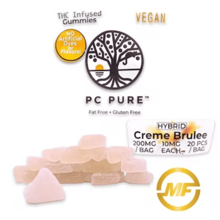 PC Pure- 200mg Gummies - Creme Brulee Hybrid